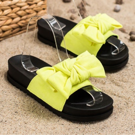 Seastar Tofflor Med En Rosett gul 1