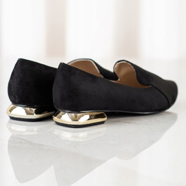 Goodin Pumpar med guldklack svart 1