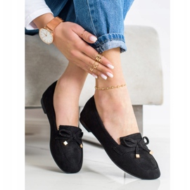 Anesia Paris Loafers Med En Rosett svart 2