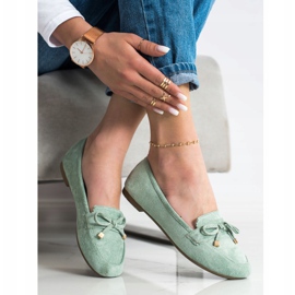 Anesia Paris Loafers Med En Rosett grön 2