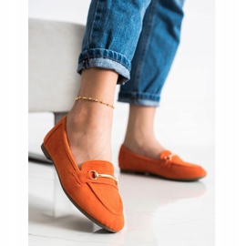 Anesia Paris Eleganta loafers i mocka orange 2
