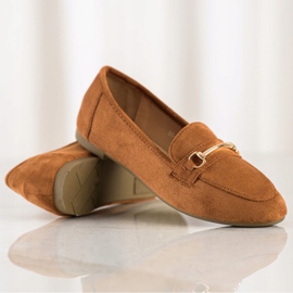 Anesia Paris Eleganta loafers i mocka brun 1