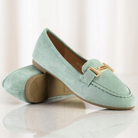 Anesia Paris Eleganta loafers grön 1
