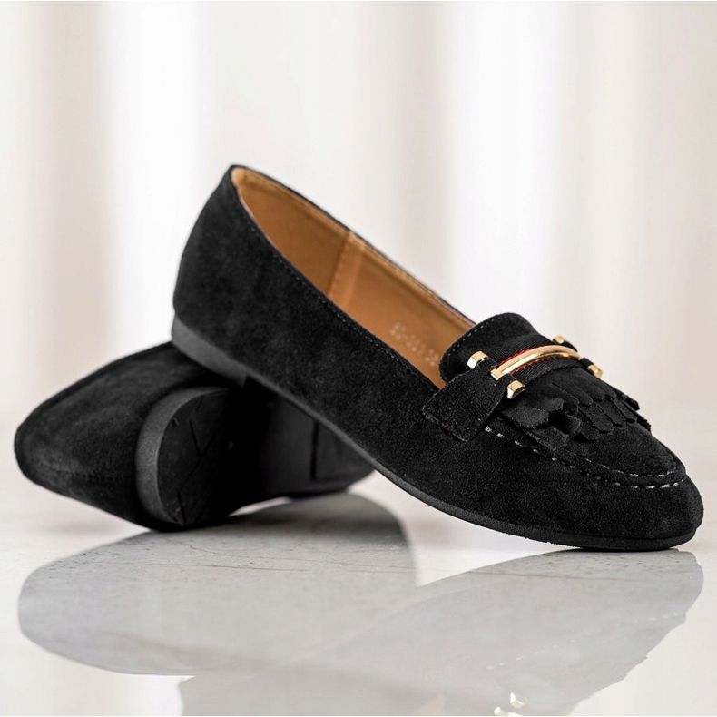 Anesia Paris Snygga loafers svart 1