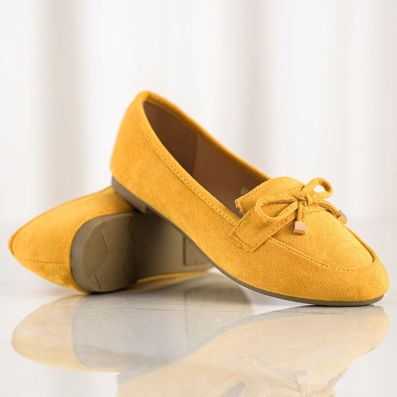 Anesia Paris Loafers Med En Rosett gul 1