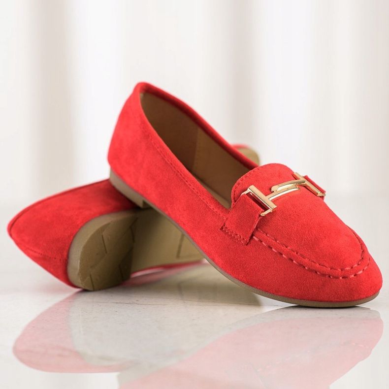 Anesia Paris Eleganta loafers röd 1