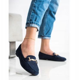 Anesia Paris Eleganta loafers marinblå blå 2