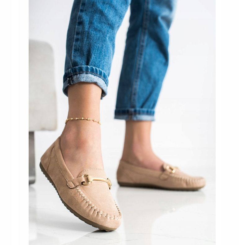 SHELOVET Mocka loafers beige 2