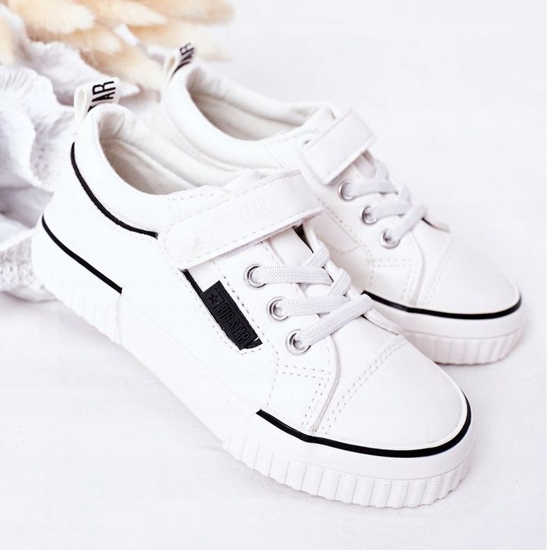 Barnskor med kardborreband Big Star HH374028 Vit 1