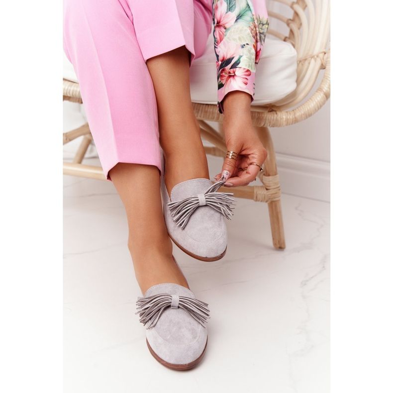 EVE Fransade mocka loafers grå Alicante 2