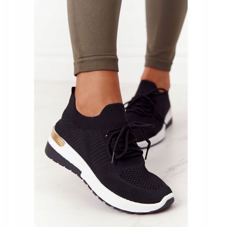 PG1 Sportskor Sneakers On Wedge Black Adeyla vit svart 1