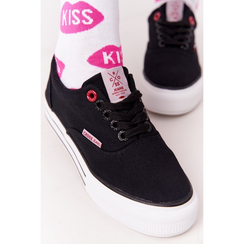 Women's Sneakers On The Cross Jeans FF2R4002C Czarme -plattform svart 1