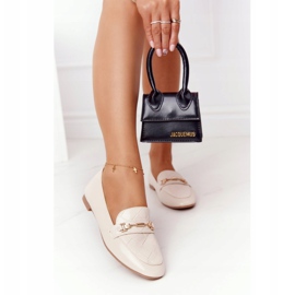 PS1 Klassiska beige Eloquence loafers för kvinnor 2