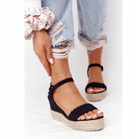 PS1 Svarta baleariska kile sandaler 2