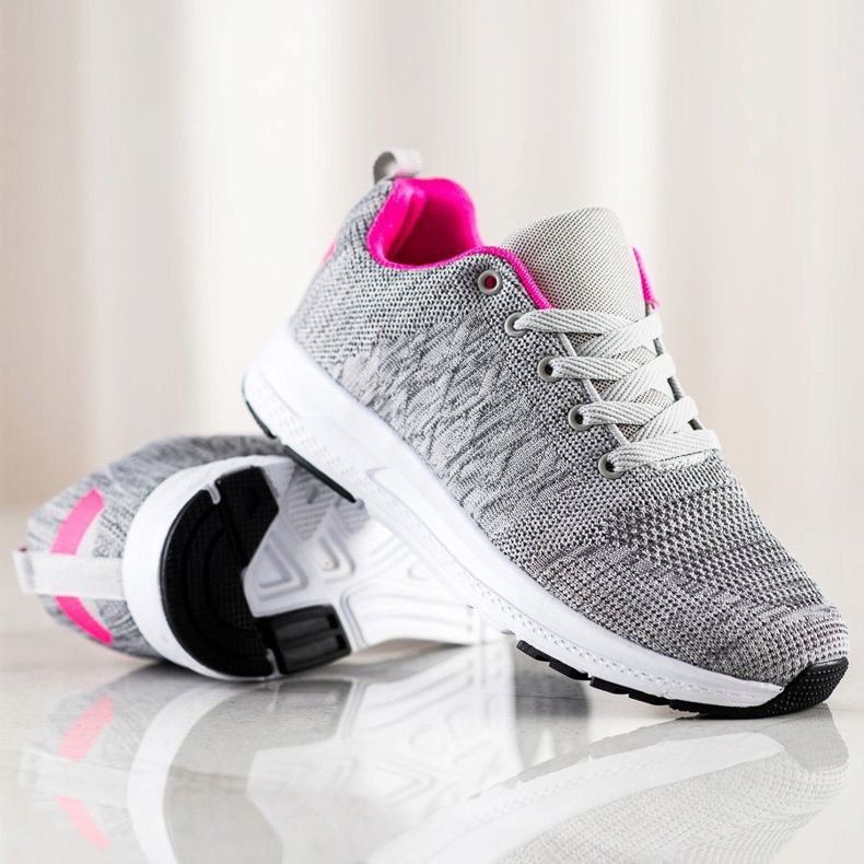 SHELOVET Lätta snörskor grå 1