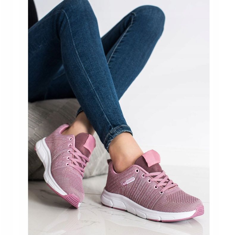 SHELOVET Lätta Openwork -sneakers rosa 2