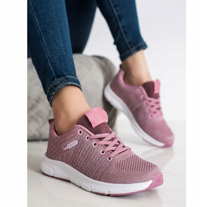 SHELOVET Lätta Openwork -sneakers rosa 1