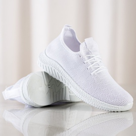 SHELOVET Textil sportskor vit 1