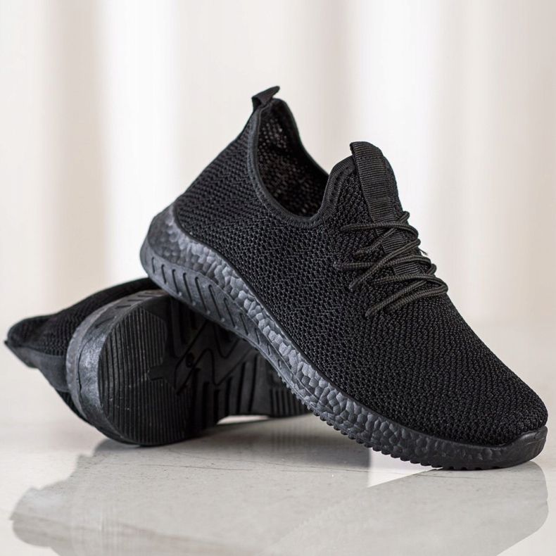 SHELOVET Textil sportskor svart 1