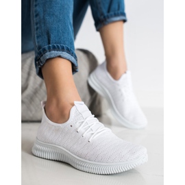 SHELOVET Lätta textilskor vit 2