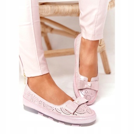 Rio Flore Läder Miljövänliga Ballerinor Rosa 4