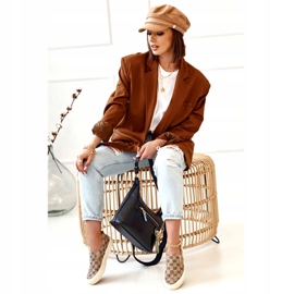 Dam loggade sneakers Slip-On Khaki Challenge beige brun 5