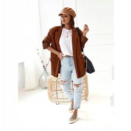 Dam loggade sneakers Slip-On Khaki Challenge beige brun 3