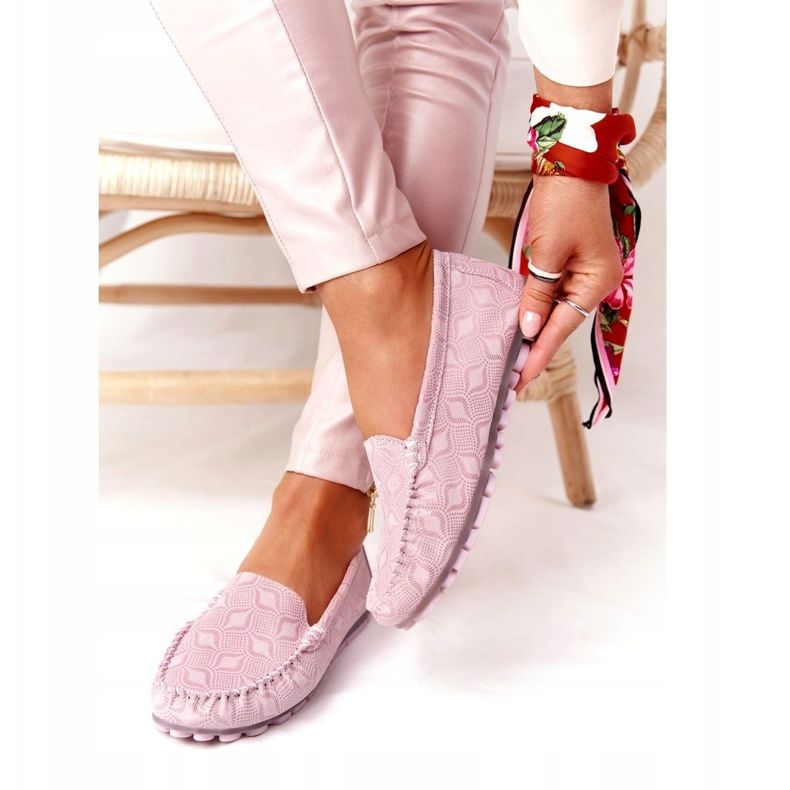 Rio Flore Eco-Friendly Leather Loafers Pink rosa 1