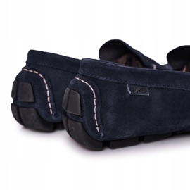Mocka Casual Loafers GOE HH1N4065 Marinblå 1