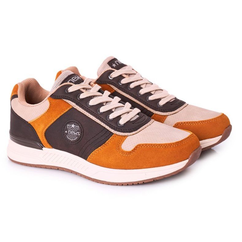 NEWS Herrskor Sneakers Gul-brun Harold mångfärgad 1