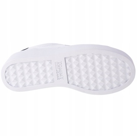 Tommy Hilfiger Iconic Leather Flatform-skor i EN0EN01113-YBR vit marinblå 3