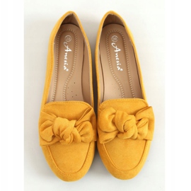 Loafers med rosett honung 88-382 Gul 1