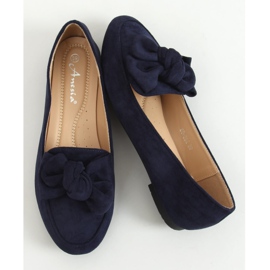 Loafers med rosett marinblå 88-382 Navy 1