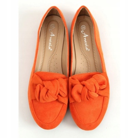Orange loafers med rosett 88-382 Orange 1