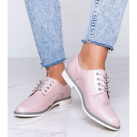 Rosa Kyoto blanka öppnade skor 1