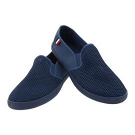 NEWS Tommy Marinblå Sneakers 21MN02-3636 3