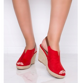 Lindys sandaler med röda kilar 1