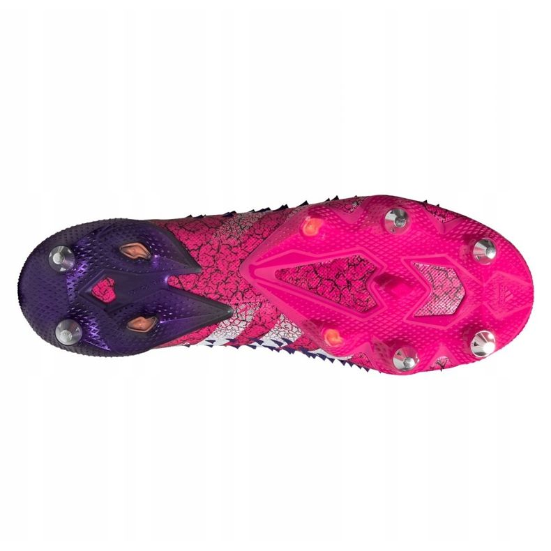 Adidas Predator Freak.1 Low Sg M FW7246 fotbollsskor grafit, svart, violett svart 2