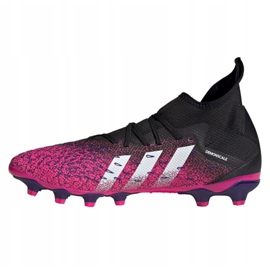Adidas Predator Freak.3 Mg M FW7515 fotbollsskor grafit, svart, lila svart 1