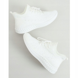 Vit 7819 Vita strumpor sportskor 1