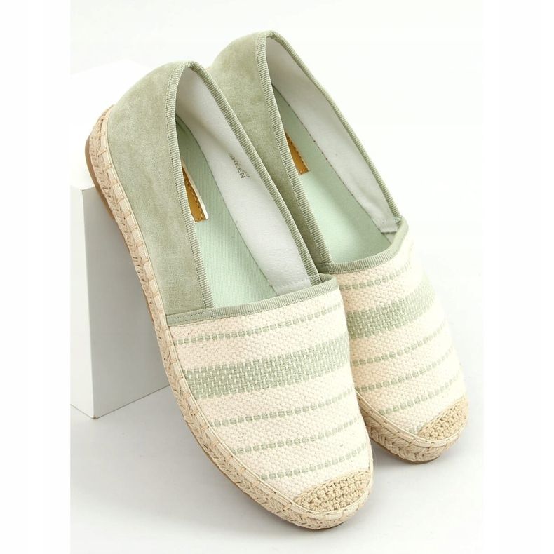 Aquamarine espadriller för kvinnor 3447 Grön 1