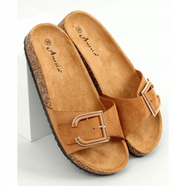 Camel N-111 Camel kork tofflor brun 1