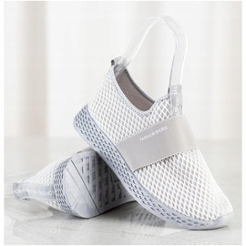SHELOVET Slip-on sneakers med mesh grå 1