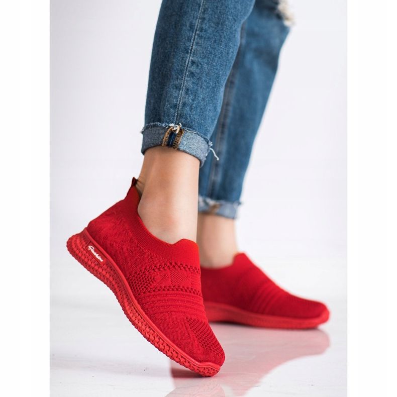 MCKEYLOR Red Slip-On Sneakers röd 2