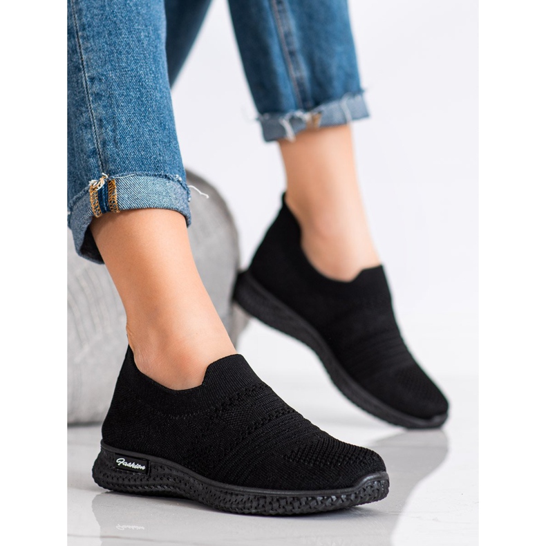 MCKEYLOR Black Slip-On Sneakers svart 1