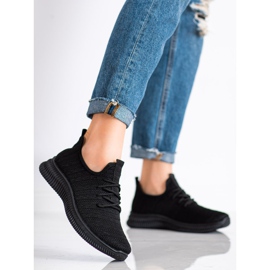 SHELOVET Lätta textilskor svart 2