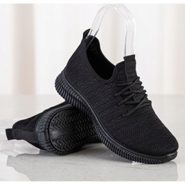 SHELOVET Lätta textilskor svart 1