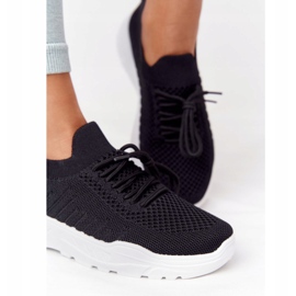 PS1 Kvinnors sportskor Sneakers Svart linjal vit 1