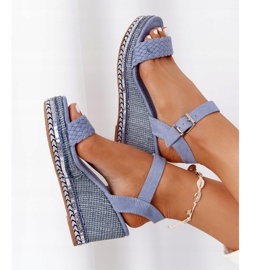 PG1 Kile Sandaler med Blå Paljetter Scilla 1