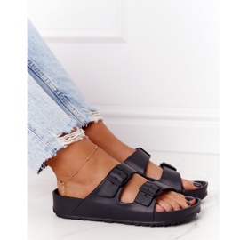 NEWS Svarta Stacy -tofflor för kvinnor 1